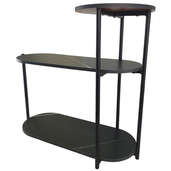 Arole Narrow 3-Tier Side Table for Small Spaces