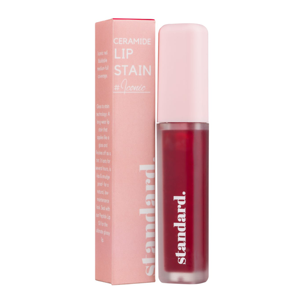 Iconic Red Lip Stain with Ceramides- Standard Beauty