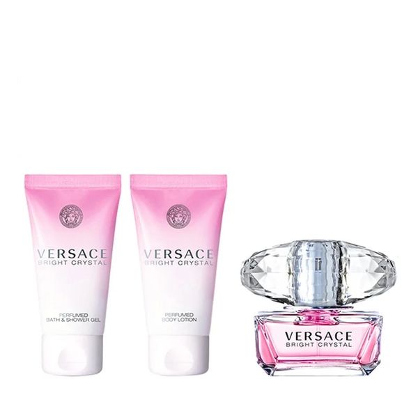 Versace Bright Crystal 3 Piece Gift Set for Her ( Parallel Import)