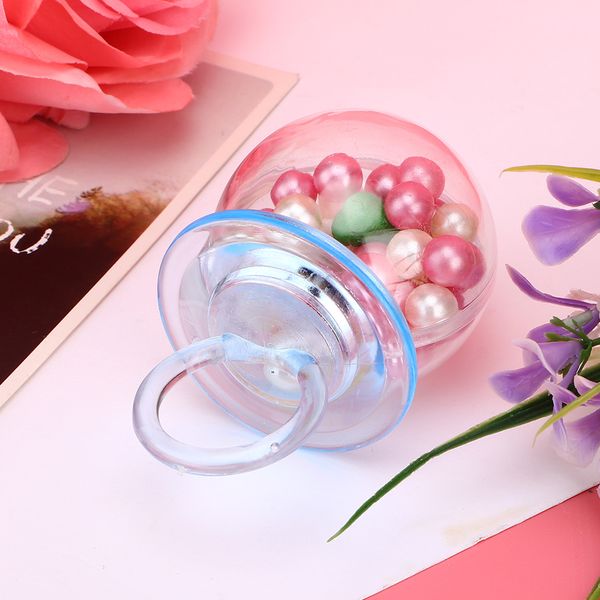 12PCS Nipple Shape Plastic Candy Boxes, 8x5cm, Wedding Favor Gift, Blue