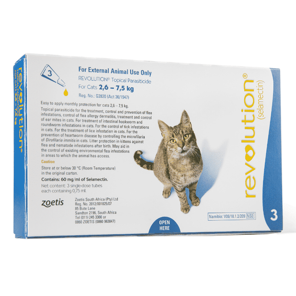 Revolution - 6% Cats 2.6-7kg 3 Tablets In The Box x 2