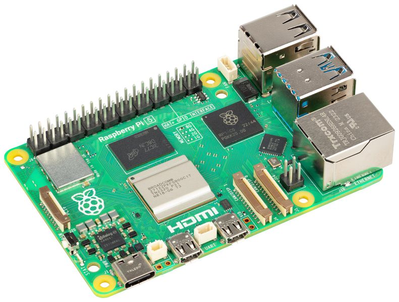 Raspberry-Pi (RPI5-4GB-SINGLE) SBC, Raspberry Pi5 4GB, 4GB RAM, MicroSD