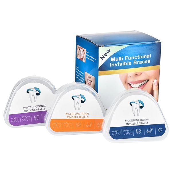 Braces Orthodontic Retainers Tooth Alignment Trainer Oral Care - 3 Piece