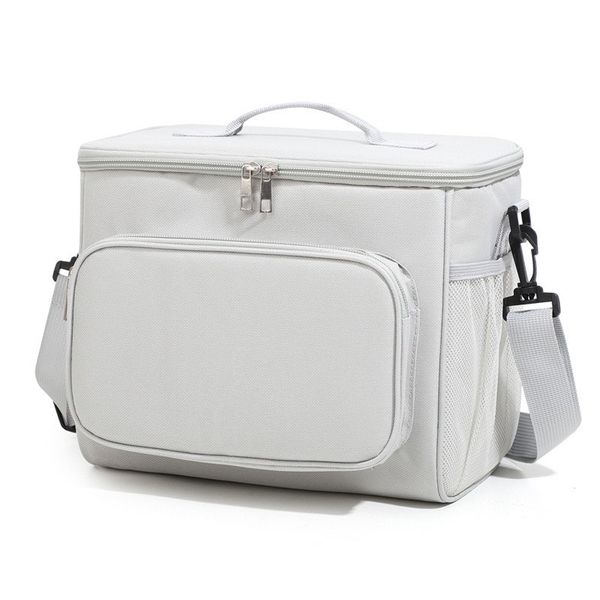 Lunch meal shoulder bag-712-Light Grey