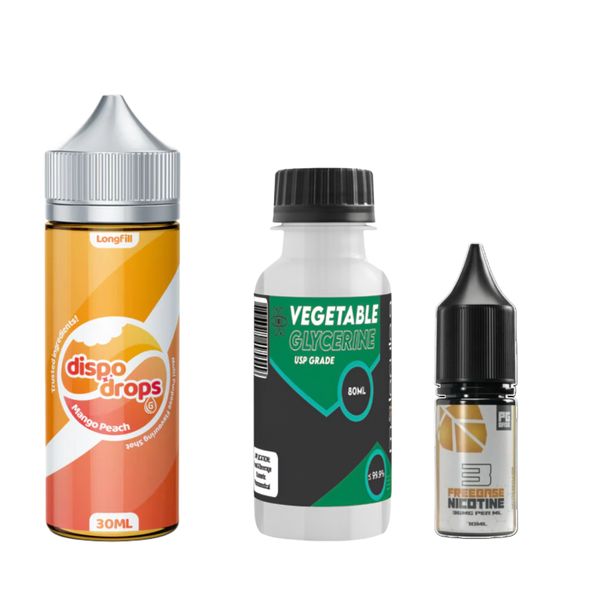 Dispo Drops Longfill Combo 120ml - Mango Peach - 3mg