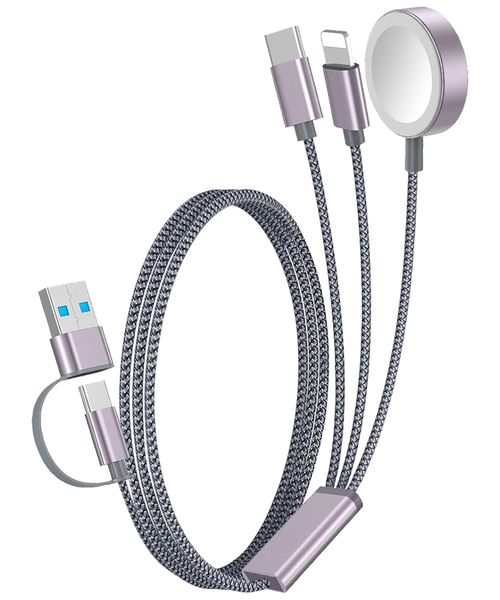 3-in-2 Multi Fast Charging Cable Compatible with iWatch/iPhone/HDMI Cable