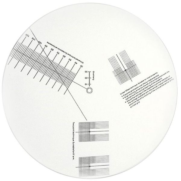 LP Vinyl Record Pickup Calibration Plate Distance Gauge Protractor