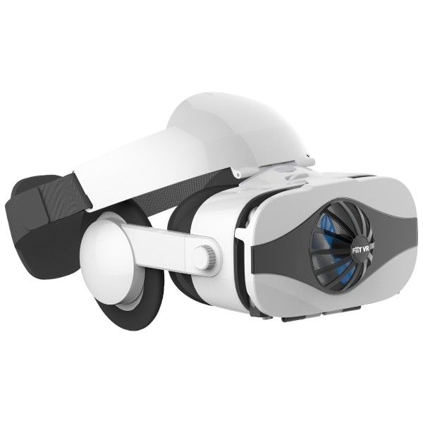 FIIT VR - 3D Virtual Reality Headset With Cooling Fan - White/Black