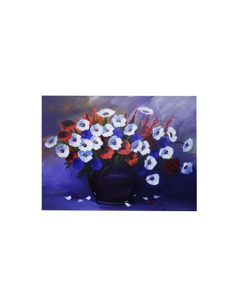 Abstract Flowers-Canvas Fine Art Painting-Wall Art