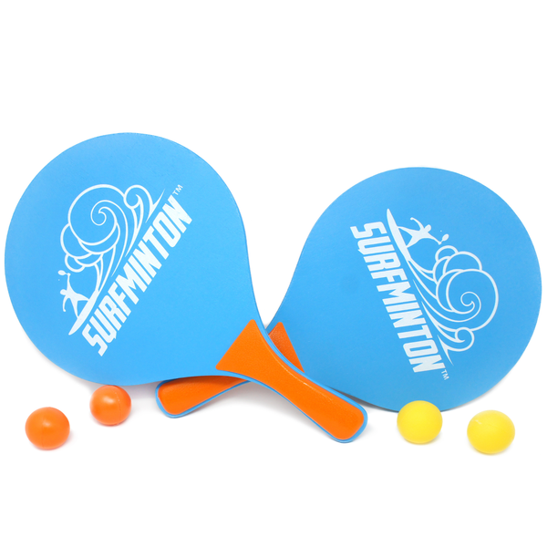 Surfminton | Classic Beach Tennis Wooden Paddle Set