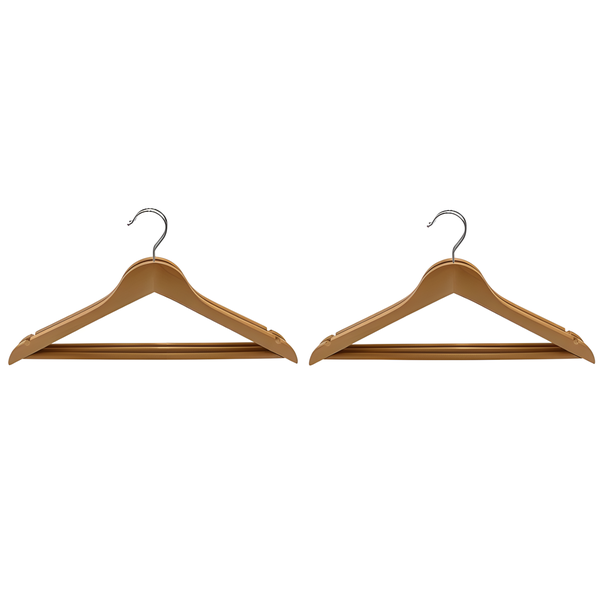 2 Pack (3 Pieces) Premium Organizing Wooden Hangers