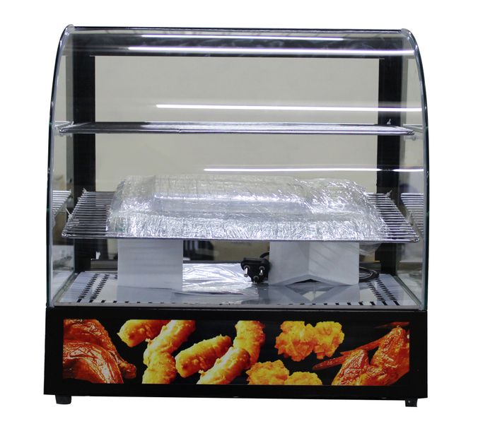 Two Tier 1kW Pie / Food Display Warmer with Heat Control - Black