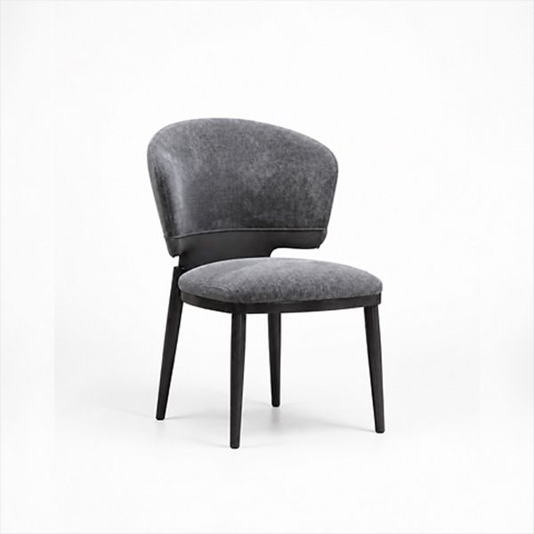 Kesto Premium Fabric Dining Chair With Leather Accents By Prestige Home