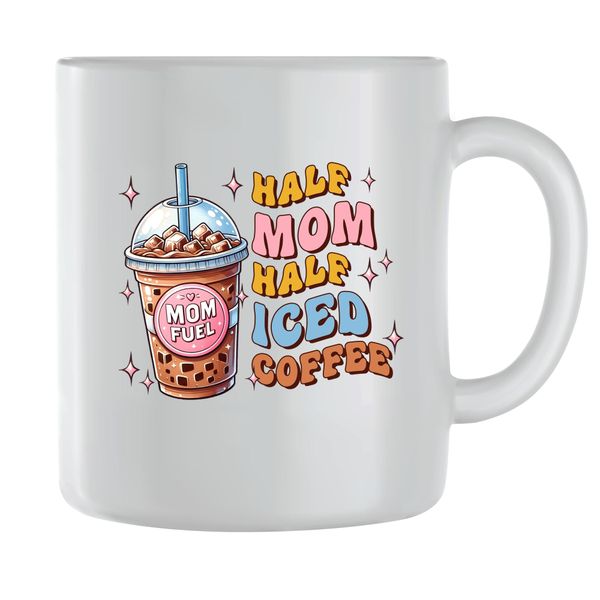 Iced Coffee Mugs for Women with Trendy Coffee Mama Graphic Mom Cup Gift 203
