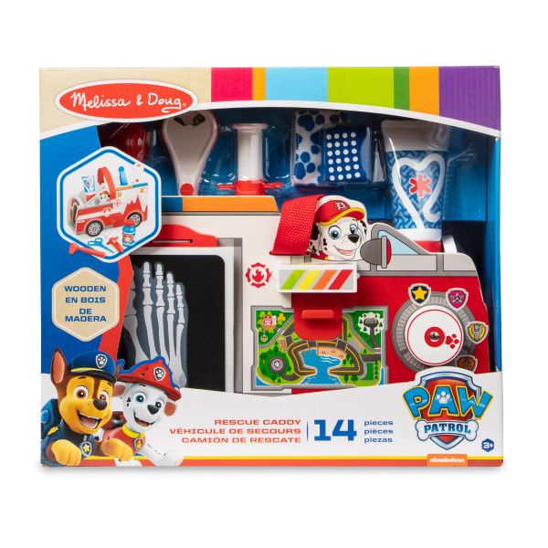 Melissa &amp; Doug Paw Patrol Marshall's Wooden Rescue Caddy