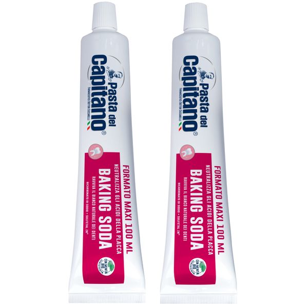 Pasta del Capitano BAKING SODA Brightening Toothpaste 100ml (2 pack)
