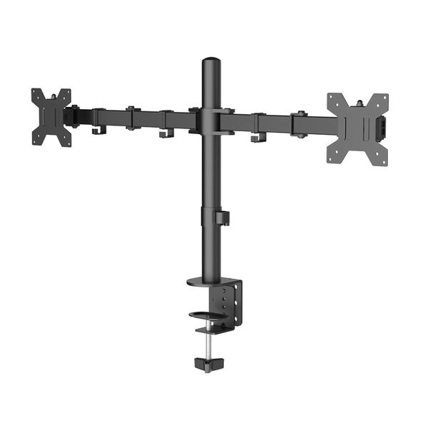 Dual Monitor Desk Mount Arm Stand Fully Adjustable for 13-32 Inch Screens