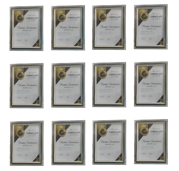 12 x Certificate Frames
