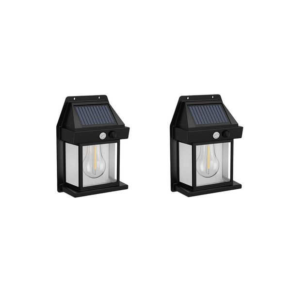 Set Of 2 Solar Charging Wall Outdoor Lamp PM-076
