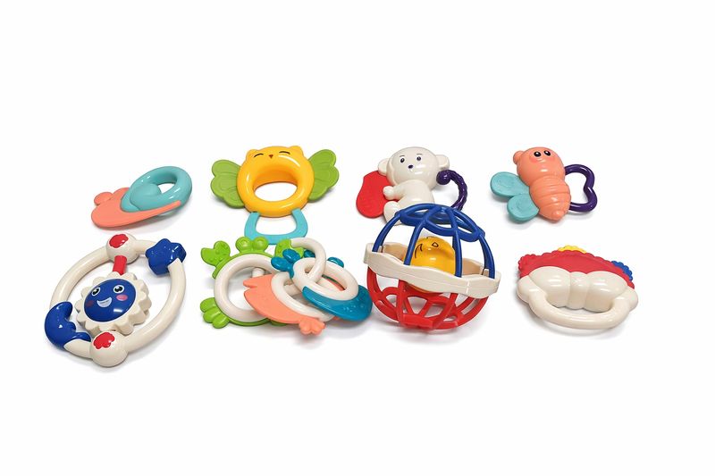 Baby Teether &amp; Rattle Toy Set