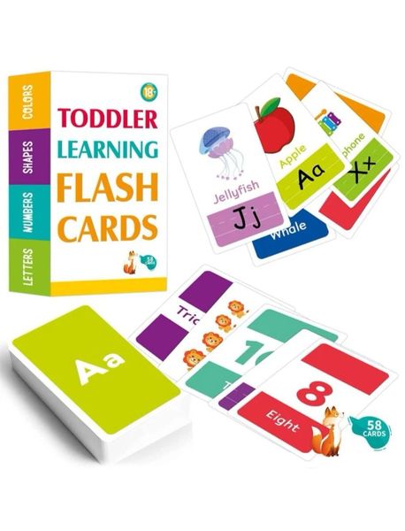 Organibaebee Toddler Learning Flash Cards