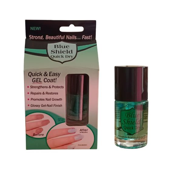 Blue Shield Quick Dry | Quick and Easy Gel Coat | Strong , Beautiful Nails
