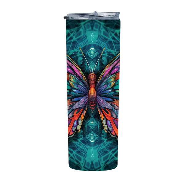 Buterfly Design 55 20 Oz Straight Skinny Tumbler 224
