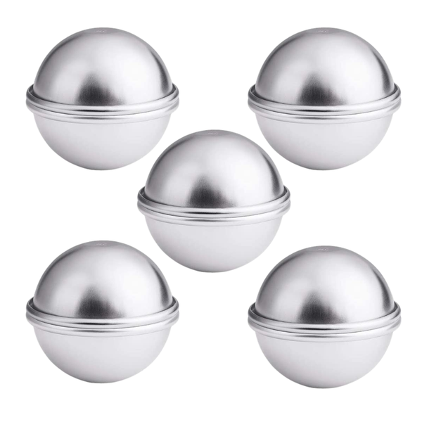 Aluminium Bath Bomb Molds/Moulds - Set of 5