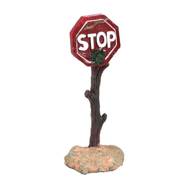 Resin Aquarium Stop Warning Sign Ornament Fish Tank Decoration - 15.5 cm