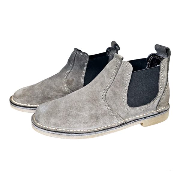 Mens Genuine Suede Leather Ankle Boots