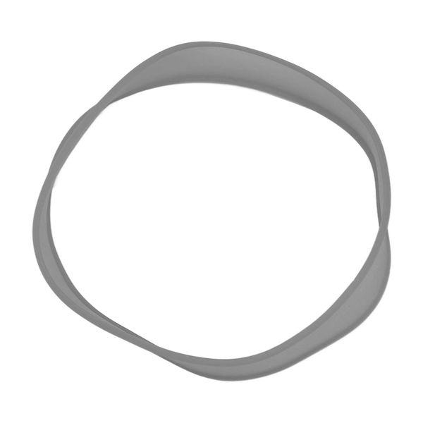 Grey Silicone Neckline Trimming Template for Efficient Home Hair Cutting