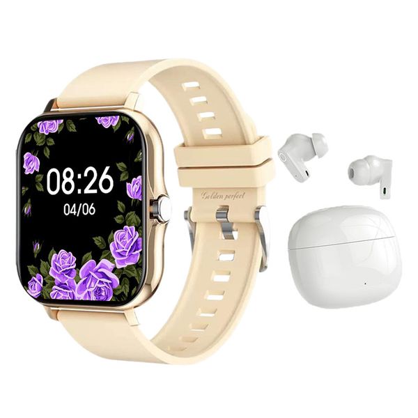 Golden Perfect Women's Smartwatch &amp; Bluetooth Ea image
