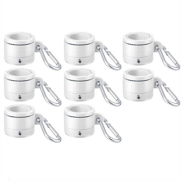 8 Pcs Plastic Flag Pole Rings with Bearings for 0.76-1.0In Flag Pole B