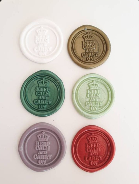 Keep Calm &amp; Carry On Wax Seal Stamp