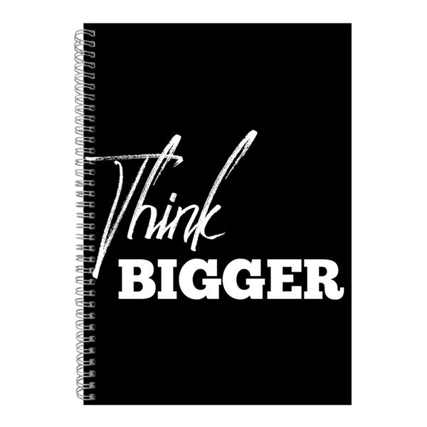 Bigger A4 Notebook Spiral Lined Motivational Saying Graphic Notepad Gift226