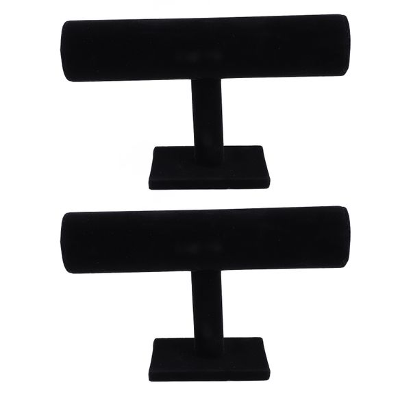 2pcs Black T-Bar Stand - Bracelet Display Holder