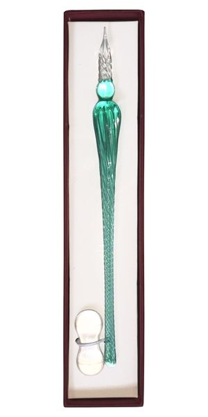 Glass Calligraphy Dipping Pen - Ice Green