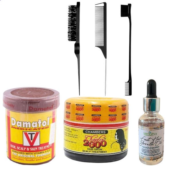 Damatol Hair Scalp - Chapter 2000 Hair Treatment &amp; 3 Combs Set &amp; Hair Oil