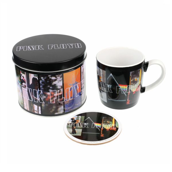 Mug &amp; Coaster in Gift Tin - Pink Floyd (Albums)