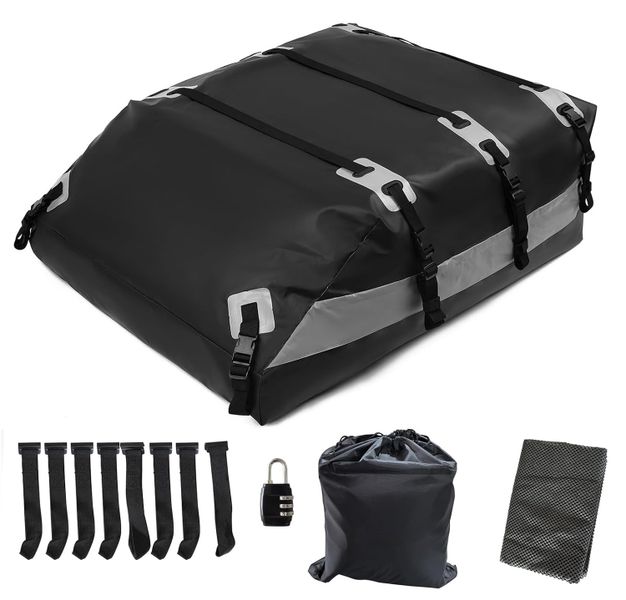 130x110x42cm Waterproof Car Roof Luggage Cargo Carrier Bag Outdoor Camping