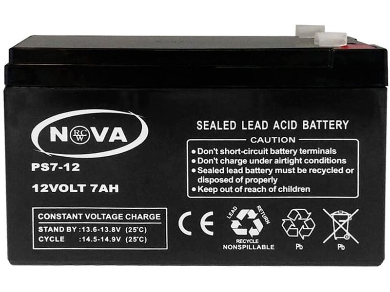 12V 7Ah Sealed Lead Acid Battery - BAT-12V7AH
