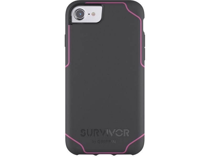 Griffin Survivor Strong Case for iPhone 6/6s - Grey/Pink