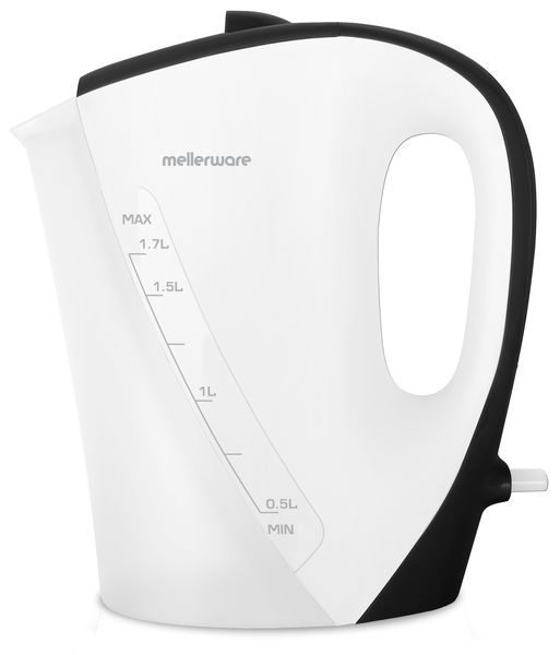 Mellerware "Zambezi" 1.7L 2200W Plastic Corded Kettle - White &amp; Black
