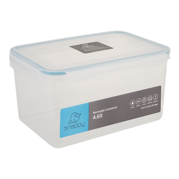 Snappy - Rectangular Food Storage Container - 4.6 Litre