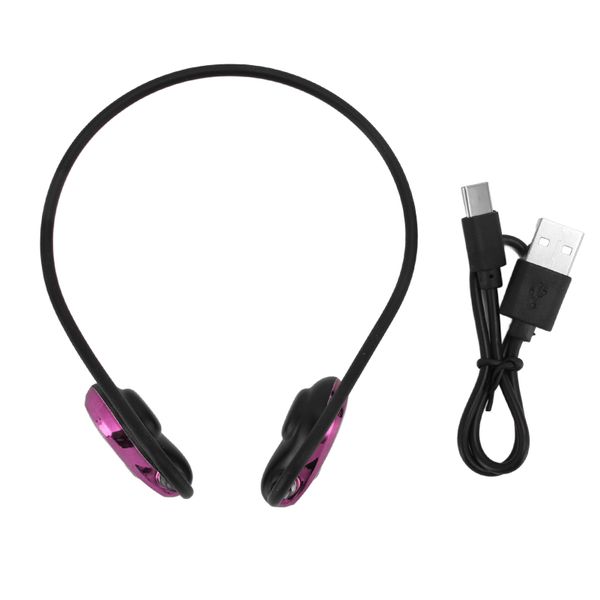 Open Ear Headphones Stereo Sound Noise Reduction Wireless Bluetooth Purple