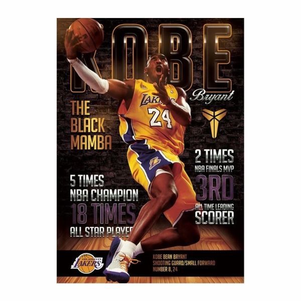Kobe Bryant Black Mamba Records Poster - A1