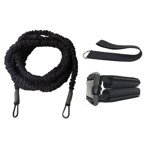 Swimming Training Belt Resistance Band 3m Pool Tether Aquatic Belt Exercise