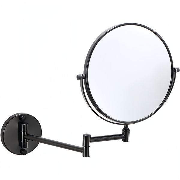 Wall Mounted Makeup Mirror 1X and 3X Magnification 6 inch Two Sided Mirror