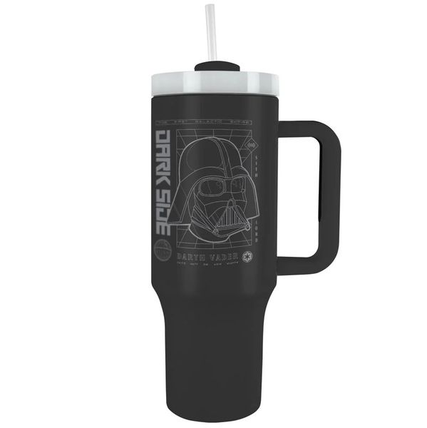 Star Wars (Darth Vader Grid) 1200ml Travel Tumbler Mug
