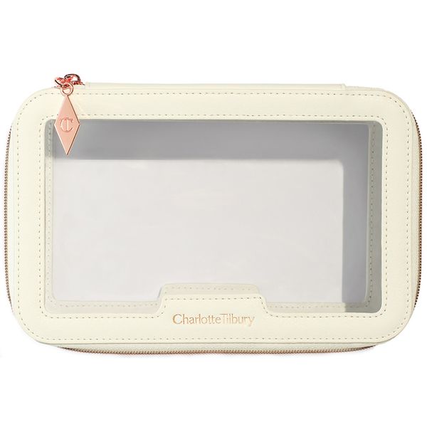 Charlotte Tilbury White Unreal Cosmetic Bag